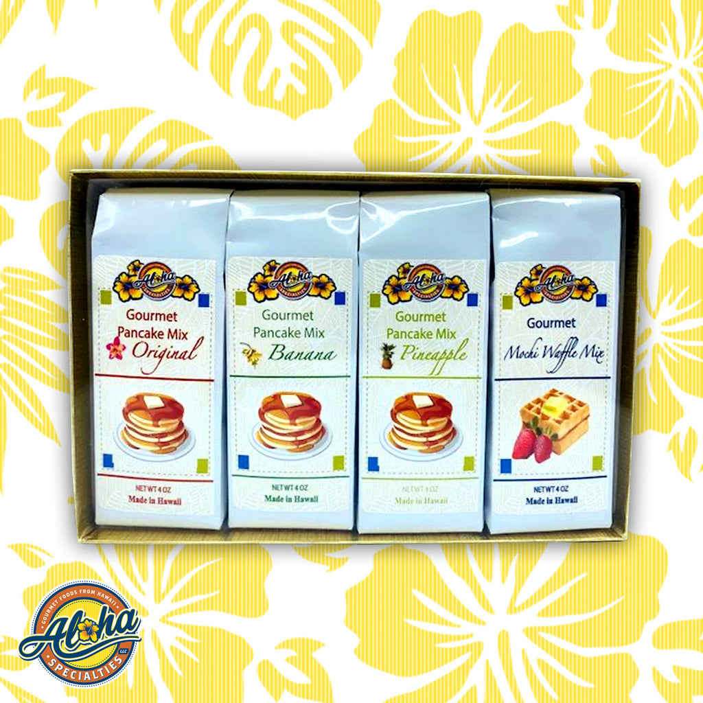 Aloha Specialties Pancake & Waffle Mix 4-Bag Gift Set