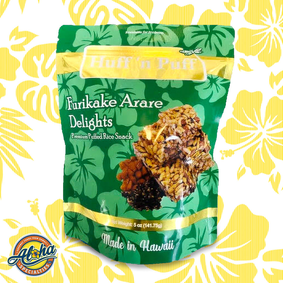 Huff n Puff Furikake Arare Delights Okoshi - Japanese Puffed Rice