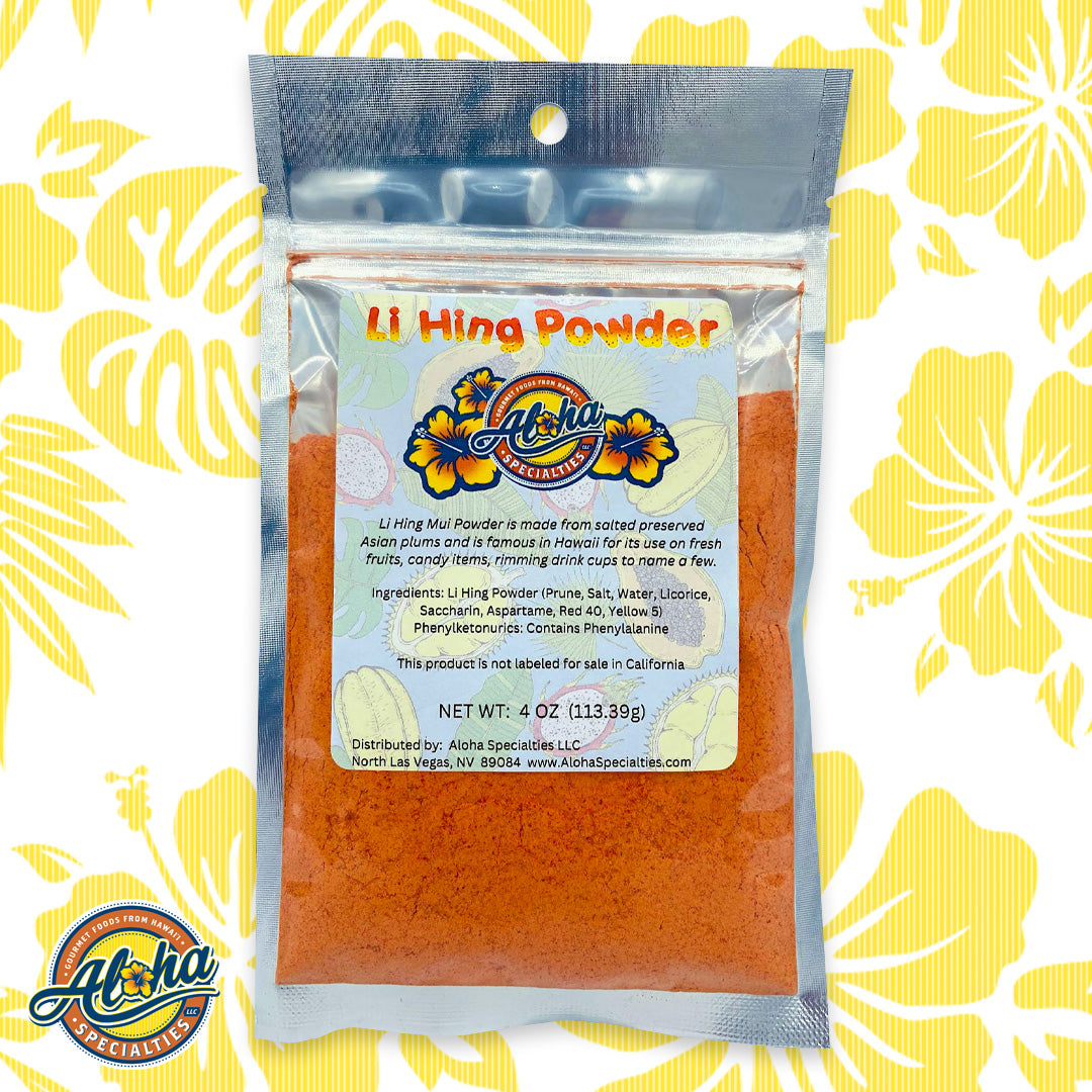 Aloha Righting Aloha Specialties Li Hing Powder 4oz Bag
