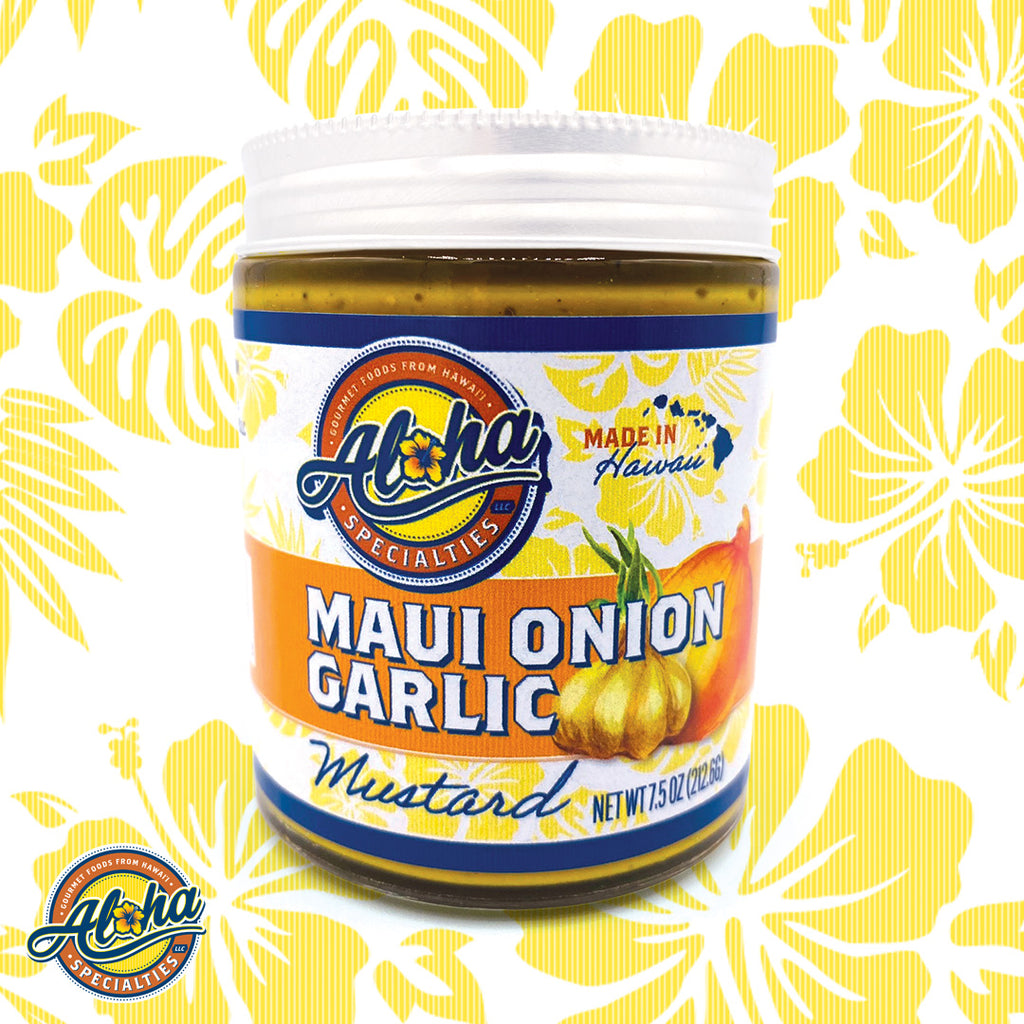 Aloha Specialties Maui Onion Garlic Mustard