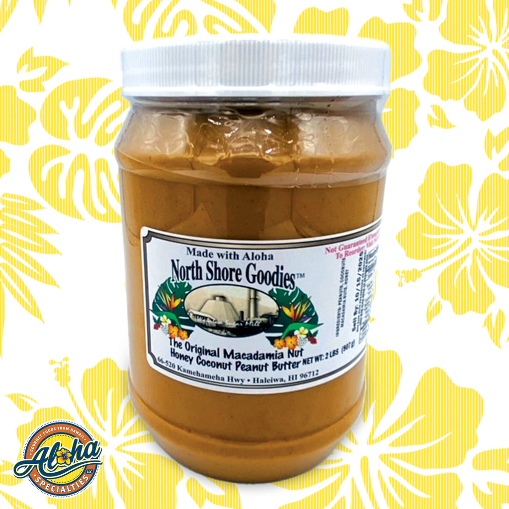 North Shore Goodies Macadamia Nut Honey Coconut Peanut Butter 32 oz.